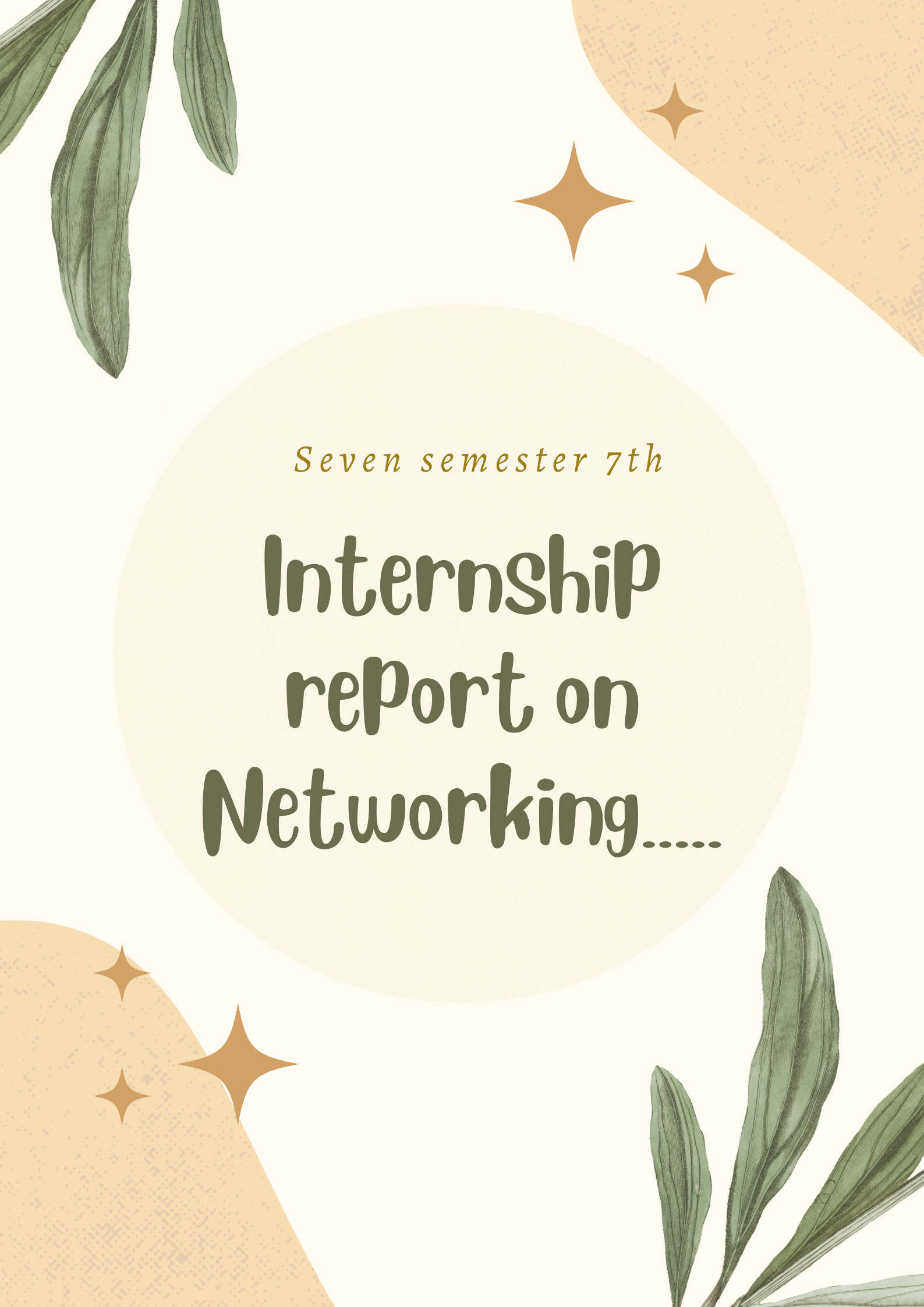 Internship repot on Networking. 7th semester